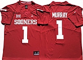 Oklahoma Sooners 1 Kyler Murray Red College Football Jersey,baseball caps,new era cap wholesale,wholesale hats